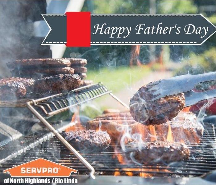 Happy Father's Day person grilling